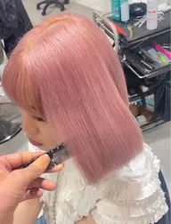 【リタッチの方はこちら💞】ブリーチリタッチ+カラー+トリートメント🧊