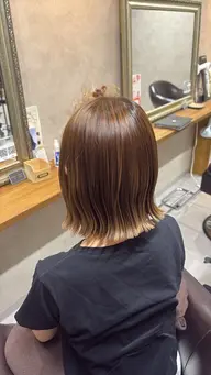 艶カラー+サラツヤトリートメント