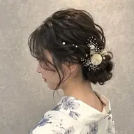 【浴衣におすすめ🌻】激盛れヘアセット🪽〔前髪/顔まわりカット付き✨〕