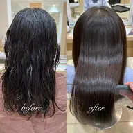 ✨プレミアム髪質改善縮毛矯正✨【neo straight 】(ダメージレベル1〜6 新生毛〜ミドルダメージ)