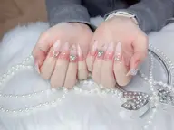 🌈【チップ長さ出し】6本アート、パーツつけ放題🍓