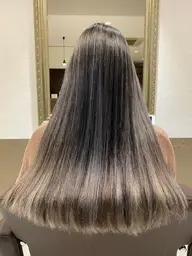 🌈デザインcolor🌈✂︎イメチェン前髪カット+透明感ダブルカラー+ケアトリートメント