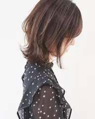 🍒今どき可愛い🩵ミディアムレイヤーカット🩵