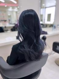 【💙1回ブリーチで叶うネイビーブルーカラー💙】ダブルカラー+オリジナルトリートメント