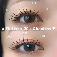 フラットラッシュ120本まで+&healthy