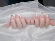 Hand【自爪】💅ハンド◆マグネットグラデーションフレンチ★付け替えオフ全部無料ケア込み ¥4580