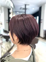 【自分へのご美に】カット+リタッチカラー+トリートメント+リフレッシュへツドスパ