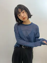 【平日限定/学割U24】似合わせカット+うる艶ワンカラー ¥7980