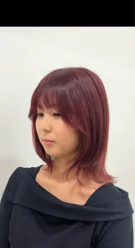 ✨ボブカット＋カラー✨再現性の高い扱いやすいボブにツヤカラーをお作りします♪