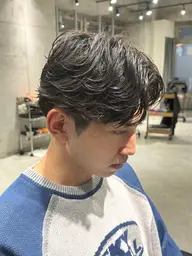 メンズカット+フェザーパーマ✨✨