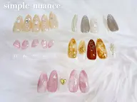 新規限定✨【オフなし】simpleニュアンスネイル10種¥8000~