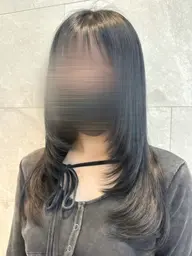 【埋まり次第終了❣️】ストレートアイロンで簡単に動きが出せる👍🏻大人気韓国風レイヤーカット🇰🇷🎵💕