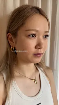 フラットラッシュ100本＋眉毛ワックス(間引きあり)
