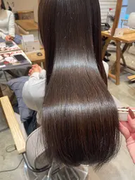 【👑人気NO.1👑】カット+自然な艶感ストレート✨最高級クオライン縮毛矯正✨