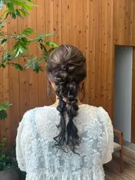 夏祭りヘアセット