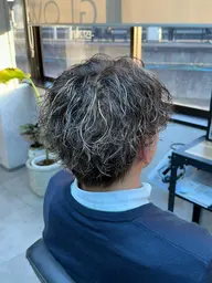 15%off❗️メンズカット+ケアパーマ+ハイライト