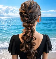 編みおろしヘアセット♡ 飾り持ち込みＯＫ◎