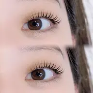 まつ毛パーマorパリジェ+眉毛wax(間引き、メイク付き)