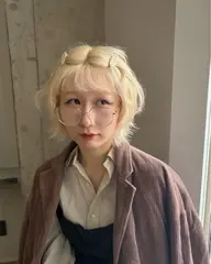 【🌱ハイトーンにしたい方menu💫】カット+ダブルカラー(ブリーチ1回)+韓国式トリートメント
