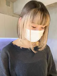 レディース限定◎カット+ブリーチ込み+カラートリートメント✨ブリーチは,インナーカラー、ハイライト、可です◎前頭不可です