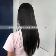 ❤️透明感重視🔥カット+暗髪カラー✨黒染めなしで自然な大人可愛い髪色に♪暖色カラーも人気❣️(シャンプーブロー込