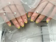 🎊ハンドネイル【新規オフ無料】💅🎶ベース追加極上丸いフレンチ💰7980