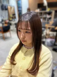 【前髪縮毛矯正+前髪カット】
