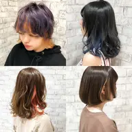 【縛って隠せる】メンテナンスカット&インナーカラー&トリートメント¥15500