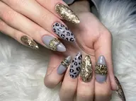 💙《オフなし》スカルプ ワンカラーorラメグラ+6本アート💙