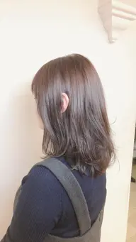 前髪カット+透明感カラー❣️