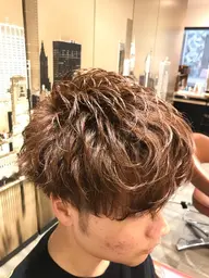 カット+カラー+パーマ🔥全てを完璧に✨傷みにくいお薬でお手入れも楽々✨イルミナカラー+1100円✨