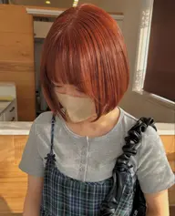 ブリーチなし透明感Wカラー