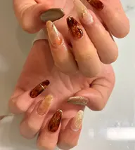 ‼️9/30 10/2限定‼️🍁べっ甲ニュアンスネイル🍁