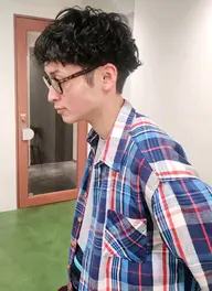 カット+メンズパーマ+トリートメント