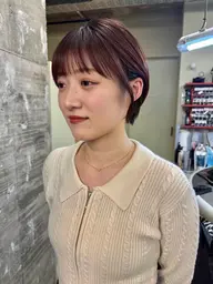 透明感 color、cut(ブリーチ無しダブルカラー)、ソンク3Step TR 3時間~3時間半前後