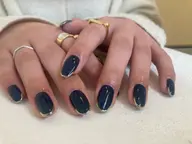 人気 ミラーフレンチネイル パラジェル \⃨ フィルイン施術/⃨ オフ込み