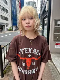 【🪽人気No.3🐝】似合わせカット+ケアブリーチダブルカラー+Aujua4stepトリートメント