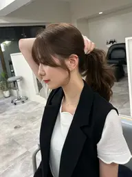 韓国前髪・顔まわりカット➕スタイリング