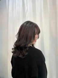 透明感ケアカラー+2stepトリートメント🎋