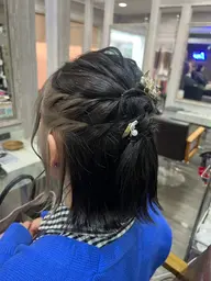 カラー➕簡単ヘアアレンジ トリートメントサービス🫧