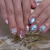 マグネットネイル(2色可)+パーツ2個付き【初回オフ無料】 💗 パラジェル変更可能💎オフあり