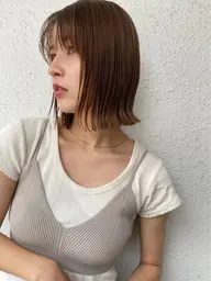 [🔴お得メニュー🔴]メンテナンスカット(前髪のみ、毛先整え)+うる艶カラー✨️+髪質改善超音波TR🫧