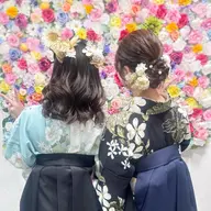 卒業式🎓💛ヘアセット+袴着付け✨