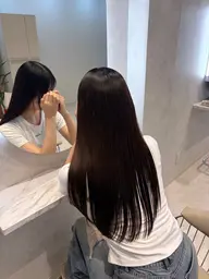 【大人女性の美髪ケアに】ケアカラー＋超音波トリートメント🌿