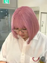 《📢リピート様限定👧🏻👦🏻》カット+艶カラー+Aujuaトリートメント