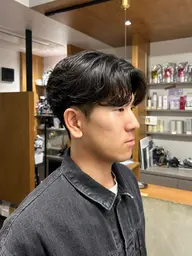メンズカット＋ナチュラルパーマ