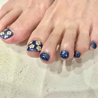 【オフあり】フット/ワンカラー+親指アート🎨¥6130〜7130〈溝の口/パラジェル〉
