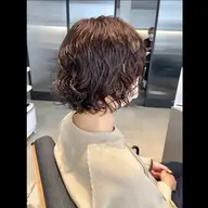 【口コミしてくれる方＆ボブ～ミディアム限定‼️️📝】カット✂️＋パーマ🌀＋システムのサッシェプレゼント🎁