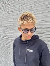 【メンズ限定】カット+カラー✨シャンプー、プチスパ込み⚠️3センチ以上のカットがある方限定