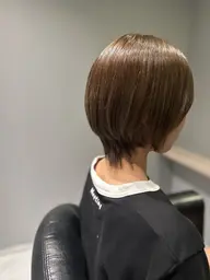 グラデーションボブカット✂️➕水素カラー